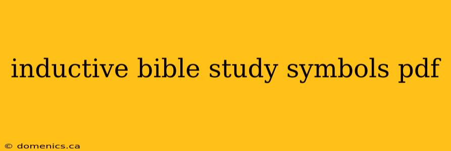 inductive bible study symbols pdf