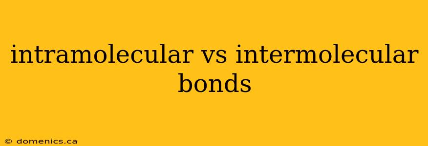 intramolecular vs intermolecular bonds