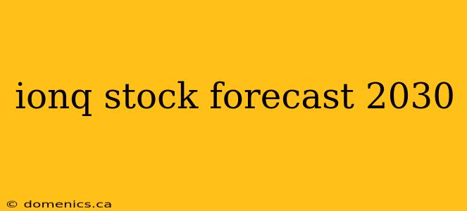 ionq stock forecast 2030