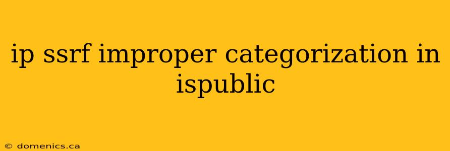 ip ssrf improper categorization in ispublic