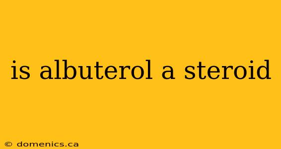 is albuterol a steroid