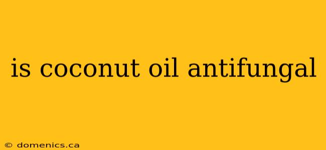 is coconut oil antifungal