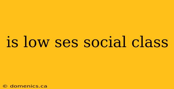 is low ses social class