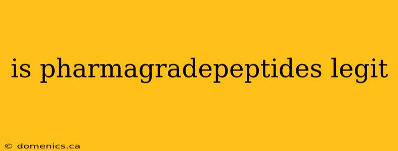 is pharmagradepeptides legit