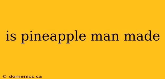 is pineapple man made