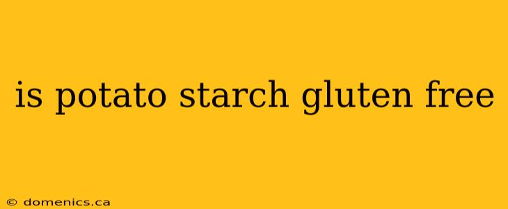 is potato starch gluten free