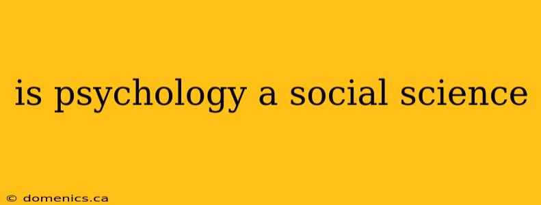 is psychology a social science