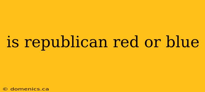 is republican red or blue