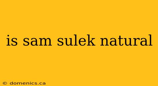 is sam sulek natural