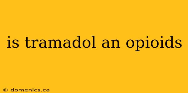 is tramadol an opioids