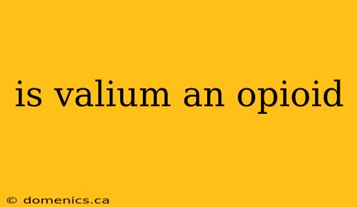 is valium an opioid