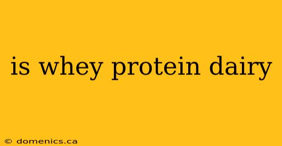 is whey protein dairy