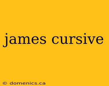 james cursive