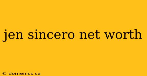 jen sincero net worth