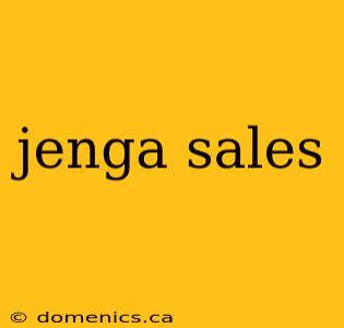 jenga sales