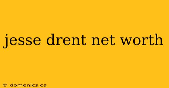 jesse drent net worth