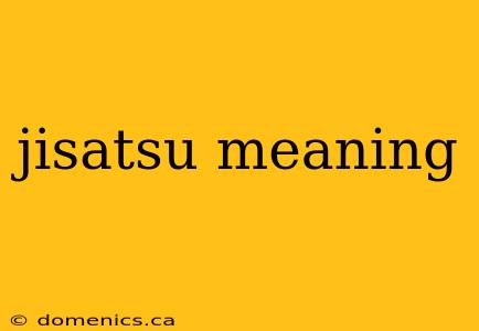 jisatsu meaning