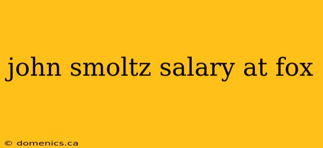 john smoltz salary at fox