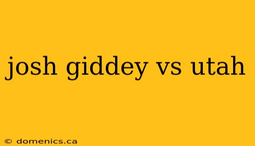 josh giddey vs utah