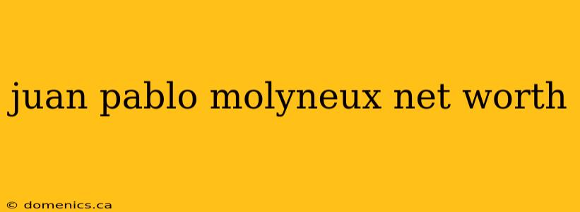 juan pablo molyneux net worth