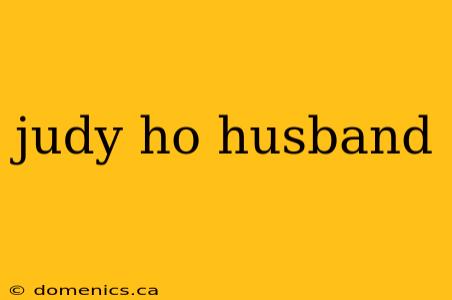 judy ho husband