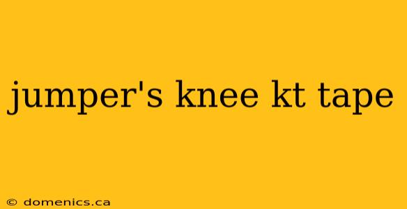 jumper's knee kt tape