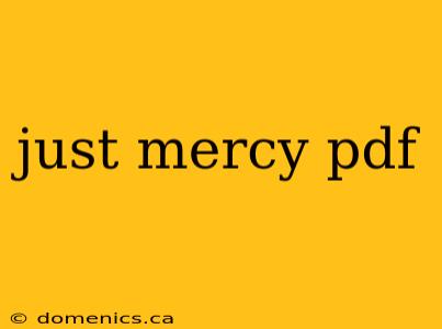 just mercy pdf