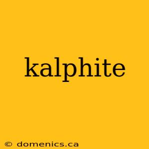 kalphite