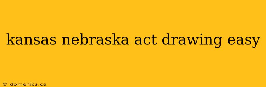 kansas nebraska act drawing easy