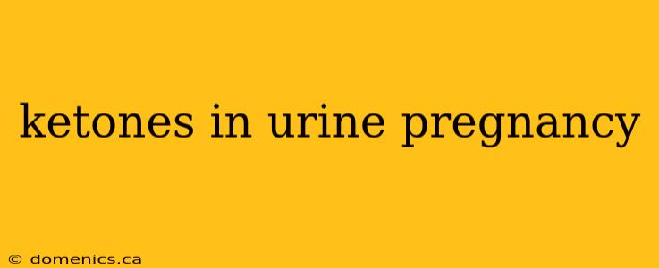 ketones in urine pregnancy