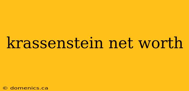 krassenstein net worth