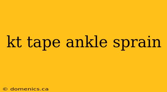 kt tape ankle sprain