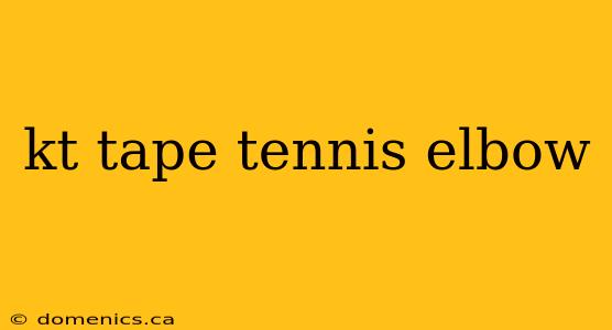 kt tape tennis elbow