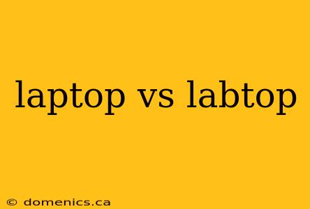 laptop vs labtop