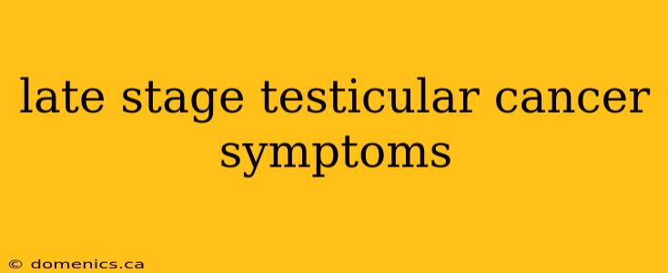 late stage testicular cancer symptoms