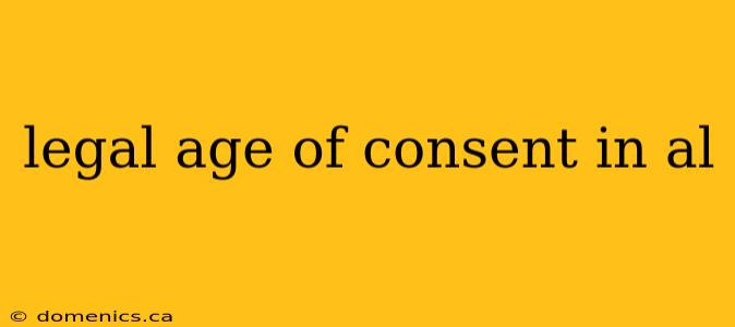 legal age of consent in al