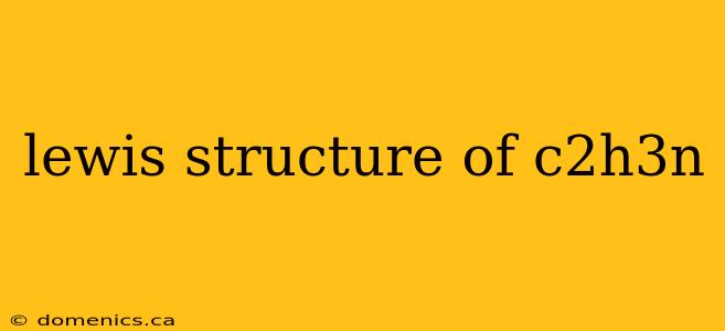 lewis structure of c2h3n