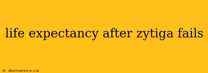 life expectancy after zytiga fails