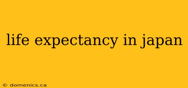 life expectancy in japan