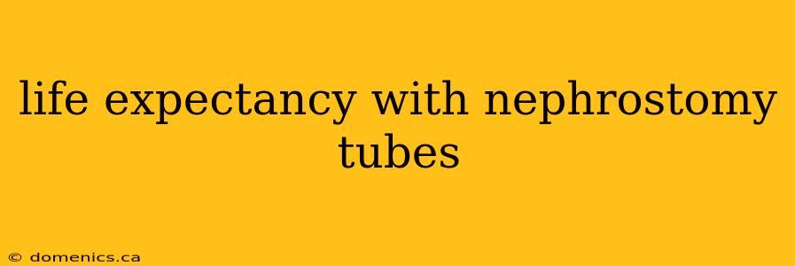 life expectancy with nephrostomy tubes