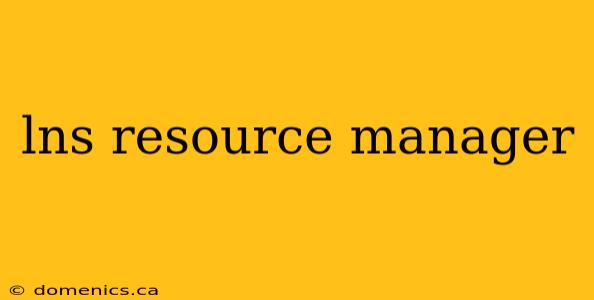 lns resource manager