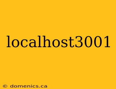 localhost3001