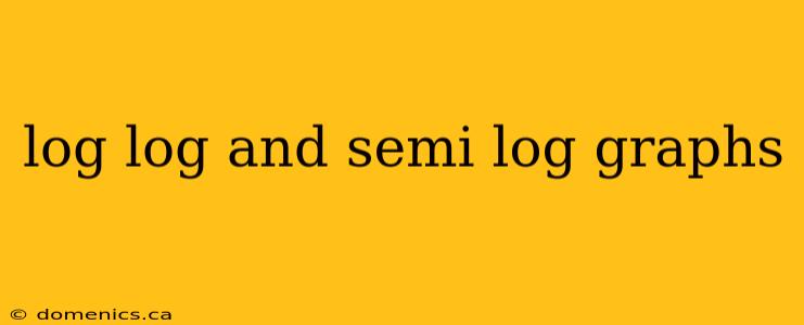 log log and semi log graphs