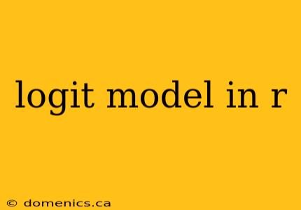 logit model in r