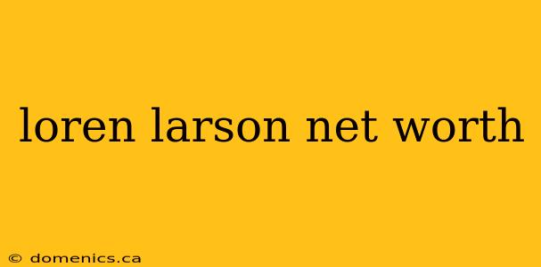 loren larson net worth