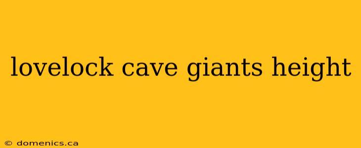 lovelock cave giants height