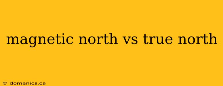 magnetic north vs true north