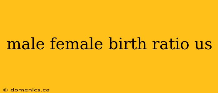 male female birth ratio us