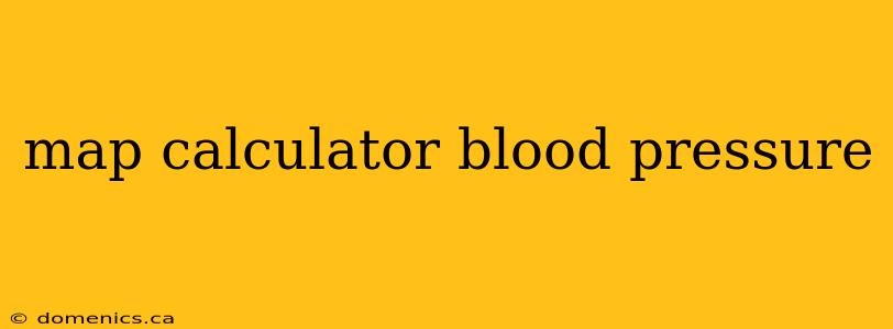 map calculator blood pressure