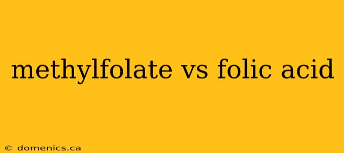 methylfolate vs folic acid